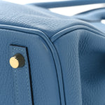 Togo Birkin 30 Bleu Azur