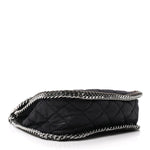 Shaggy Deer Quilted Falabella Shoulder Bag Black