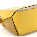 Grained Calfskin Small Puzzle Bag Ocre Yellow