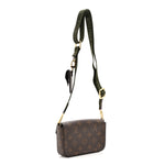 Monogram Felicie Strap & Go Kaki