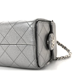 Metallic Caviar Quilted Mini Chanel 25 Handbag Anthracite