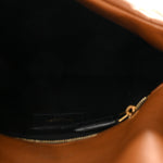 Lambskin Quilted Toy Loulou Puffer Monogram Chain Satchel Dark Cork