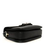 Arabella Calfskin Horsebit 1955 Soft Small Shoulder Bag Black