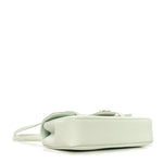 Shiny Caviar Mini Preppy Coco Shoulder Bag Light Blue