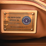 Calfskin Embroidered Monogram Speedy P9 Bandouliere 30 Golden Lotus Purple