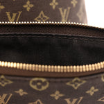 Mini Lin Monogram Bucket Bag Ebene