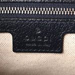 GG Supreme Monogram Textured Dollar Calfskin Web Studded Mini Ophidia Flap Shoulder Bag Beige Blue
