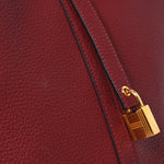 Taurillon Clemence Picotin Lock 22 MM Rouge H