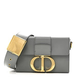 Box Calfskin 30 Montaigne Box Bag Gray