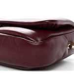 Lambskin Mini GG Milano Top Handle Shoulder Bag Rosso Ancora