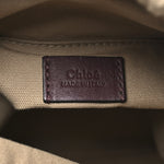 Patent Calfskin Mini Roy Bucket Bag Burnt Brown