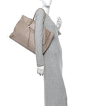 Veau Papier A4 Zip Around Tote Beige Praline