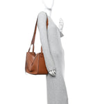Calfskin Small Hammock Shoulder Bag Tan