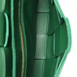 Lambskin Maxi Intrecciato Cassette Crossbody Bag Racing Green