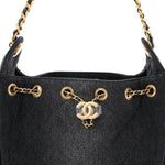 Washed Denim Quilted Mini Chanel 25 Handbag Black