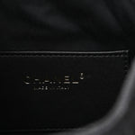Washed Denim Quilted Mini Chanel 25 Handbag Black