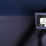 Aged Calfskin Quilted Medium Casual Rock Airlines Backpack Blue