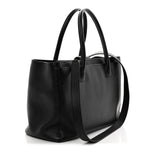 Calfskin Cerf Executive Shopper Tote Black