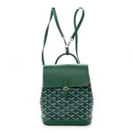 Goyardine Calfskin Mini Alpin Backpack Green