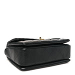 Caviar Quilted Coco First Flap Black