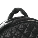 Nylon Quilted Coco Cocoon Backpack Black