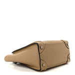 Drummed Calfskin Micro Luggage Dune