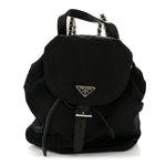 Tessuto Nylon Vela Chain Backpack Black