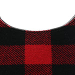Wool Tartan Medium Ava Triomphe Shoulder Bag Red Black