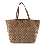 Grained Calfskin Monogram Large Totissima Reversible Tote Brown