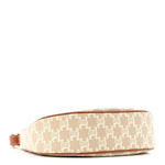 Canvas Calfskin Ava Triomphe Shoulder Bag Grege