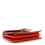 Dollar Calfskin Small Interlocking G Shoulder Bag Sun Orange