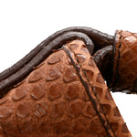 Snakeskin Buffalo Horn Mombasa Hobo Brown