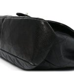Caviar Quilted Jumbo Single Flap Black