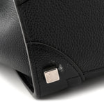 Drummed Calfskin Micro Luggage Black