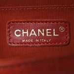 Caviar Quilted Medium Boy Flap Dark Red
