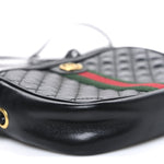 Calfskin Trapuntata Web Mini GG Shoulder Bag Black