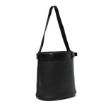 Soft Grained Vitello Daino Secchiello Bucket Bag Black