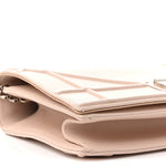 Grained Calfskin Medium Diorama Flap Bag Nude