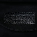 Suede Calfskin Monogram Lou Camera Bag Black