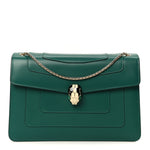 Calfskin Serpenti Forever Shoulder Bag Emerald Green