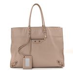 Veau Papier A4 Zip Around Tote Beige Praline