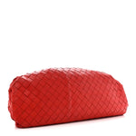 Nappa Maxi Intrecciato The Pouch Oversized Clutch Bright Red