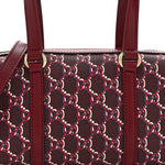 GG Shadow Monogram Ophidia Top Handle Bowler Bag  Rosso Ancora Red
