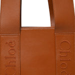 Calfskin Medium Woody Tote Caramel
