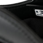 Suede Shiny Crumpled Calfskin Quilted Nano 31 Shopping Bag Black