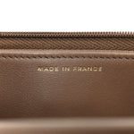 Caviar Quilted CC Turnlock Wallet On Chain WOC Brown