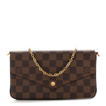 Damier Ebene Pochette Felicie Chain Wallet