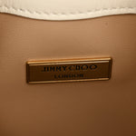 Soft Shiny Calfskin Mini Bon Bon N/S Bucket Bag Latte