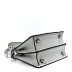 Iridescent Crystal Vitello Laminato Suede FF Petite Peekaboo I SEE U Satchel Cappuccino