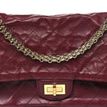 Lambskin Quilted Crush 2.55 Reissue 225 Flap Dark Burgundy